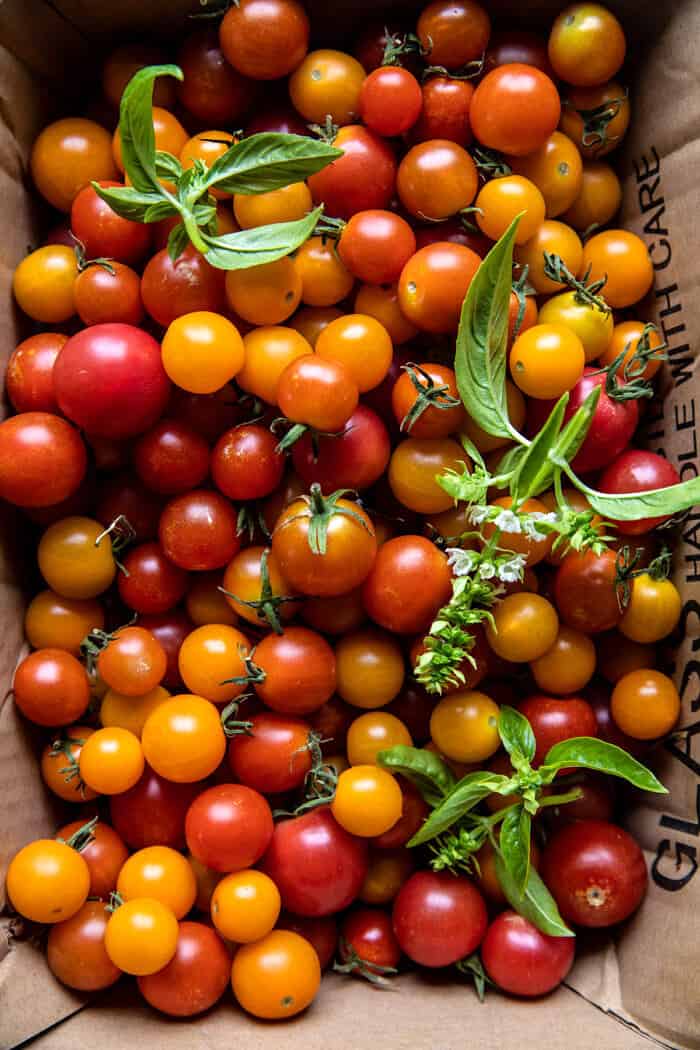 photo of raw cherry tomatoes