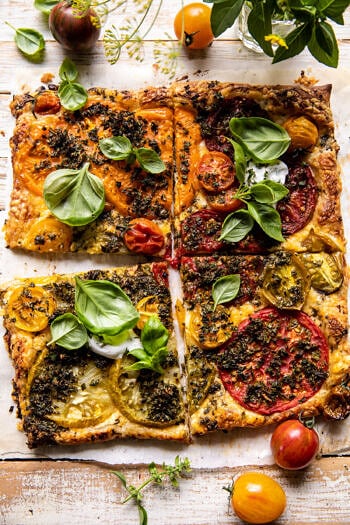 Roasted Tomato Cheddar Tart with Ranch Seasoning.