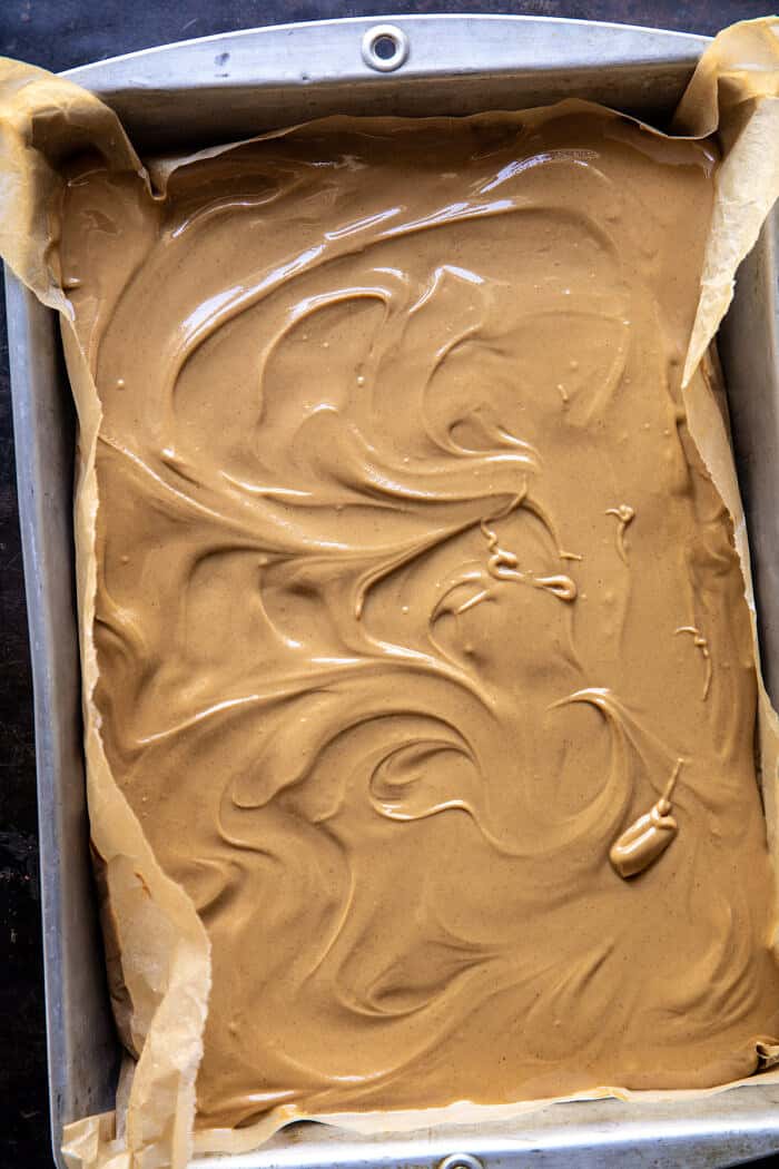 Peanut Butter Bars before adding chocolate 