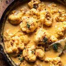 Cauliflower and Cheese with Spicy Breadcrumbs.