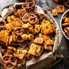 Everything Ranch Cheese and Pretzel Snack Mix.
