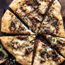 Balsamic Mushroom Fontina Pizza | halfbakedharvest.com