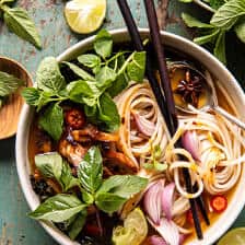 Easy Sesame Chicken and Noodles in Spicy Broth.