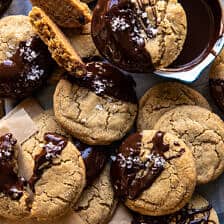 Soft and Crinkly Brown Sugar Peanut Butter Cookies.