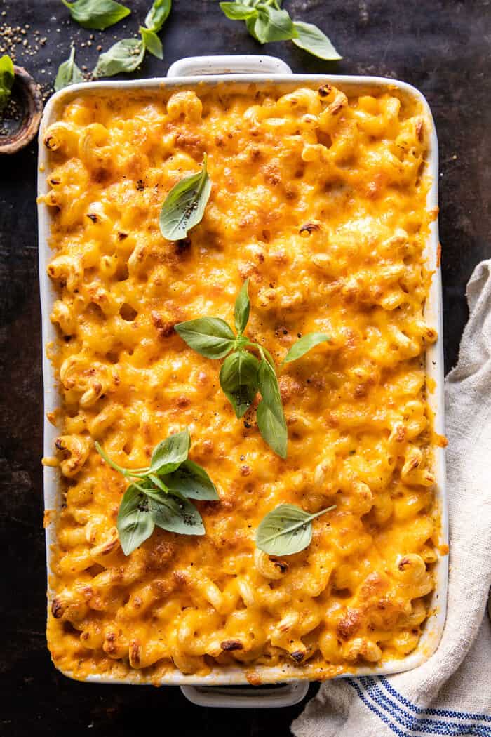 Easy Southern Style Baked Mac and Cheese | halfbakedharvest.com