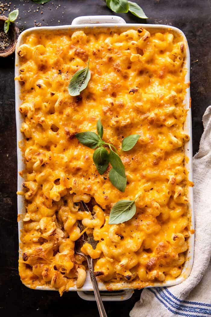 Easy Southern Style Baked Mac and Cheese | halfbakedharvest.com