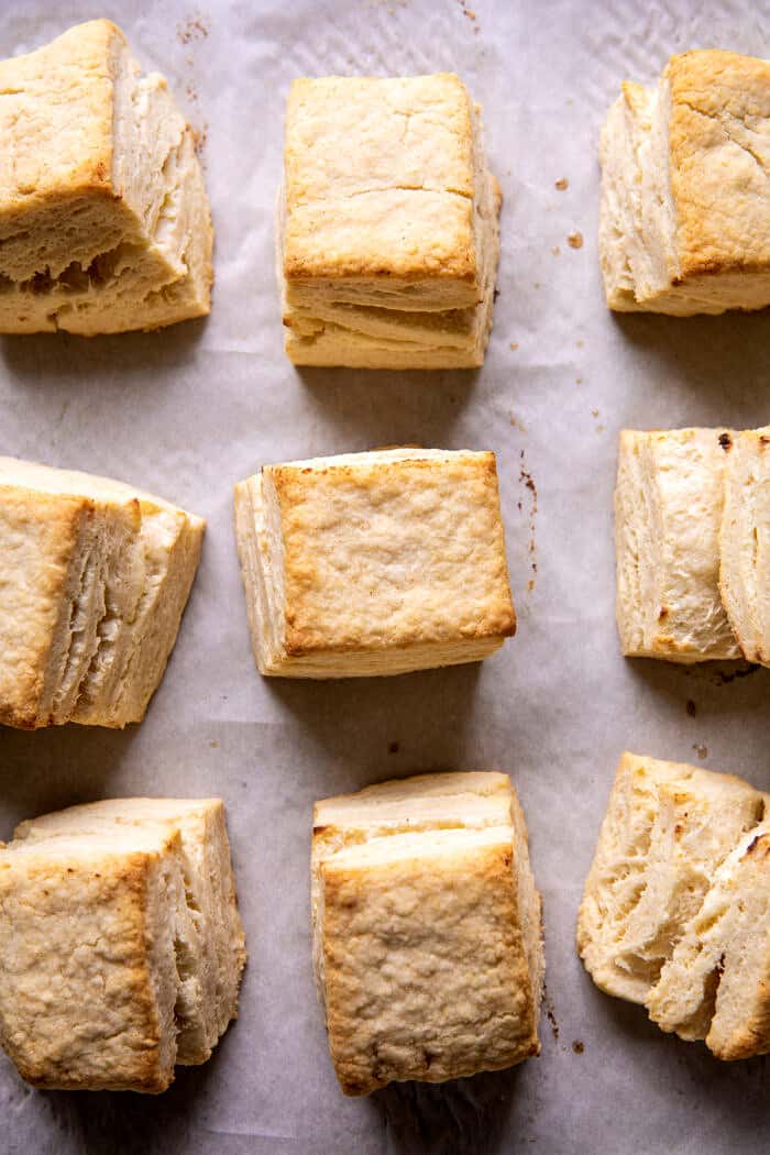 Flaky Southern Butter Biscuits with Strawberry Bourbon Jam | halfbakedharvest.com